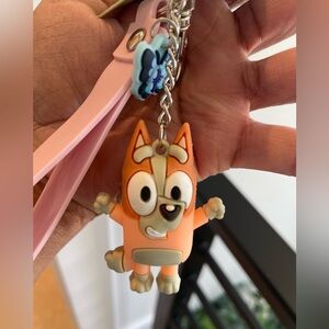 Orange Cartoon Dog Keychain